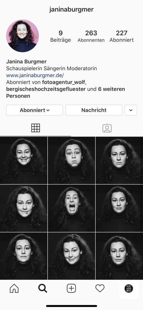 Janina Burgmer Instagram Acount